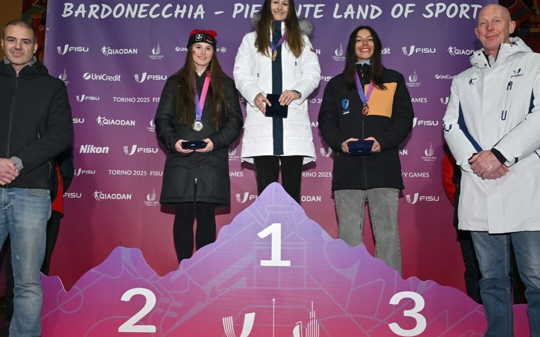 Abril Casco, una argentina histórica sobre la nieve