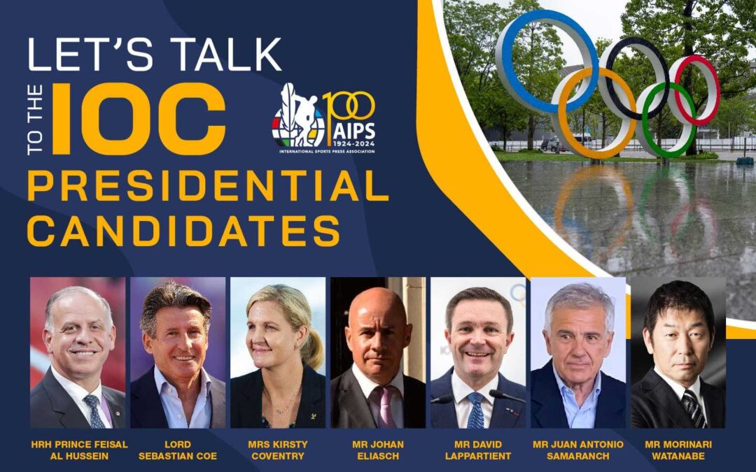 Diez días para la elección del décimo presidente del COI: lo que dijeron los siete candidatos a la AIPS