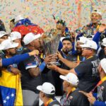 Venezuela celebró el título en el Clásico Mundial de Béisbol 2026 (Sam Navarro-Imagn Images)